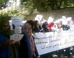 Protesting Women  Say No to Changes  in EVAW Law
