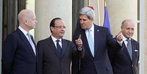 France, U.S., Britain Urge  “Strong, Robust” UN Resolution  on Syrian Chemical Weapons