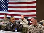 Obama Visits Afghanistan to See  Troops; No Plans to Meet Karzai