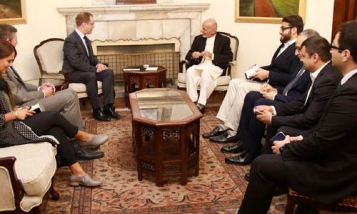 President Ghani Met with the British Special Envoy for Afghanistan and Pakistan
