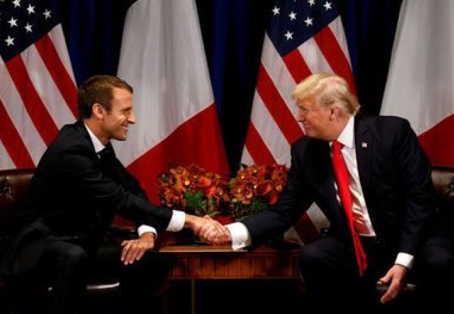 France’s Macron Visits Trump as  Iran Nuclear Deal Hangs in Balance