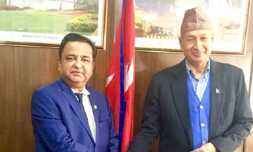 CEO of SAARC Development Fund,  Dr Sunil Motiwal Calls on  Hon’ble Finance Minister of Nepal 