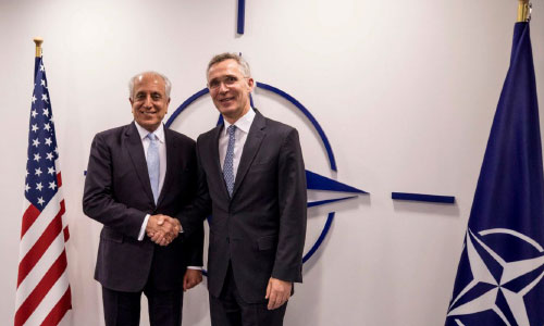 Khalilzad Briefs NATO Allies on Afghan Peace