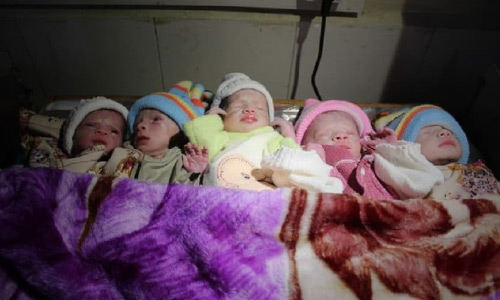 Woman Gives Birth to Quintuplets in Nangarhar Province of Afghanistan