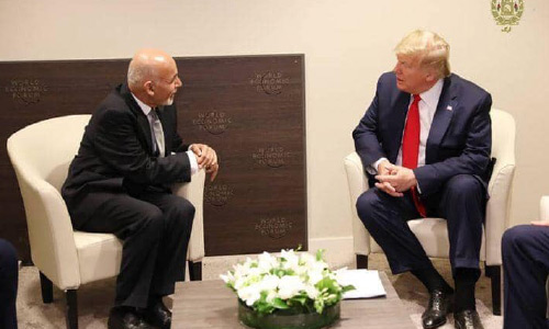 Ghani, Trump Meet in Davos