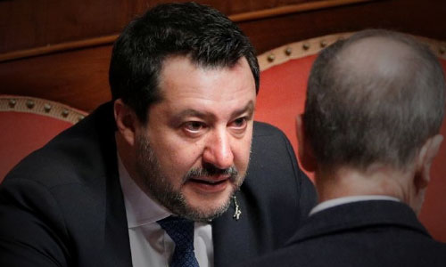 Italy Senate Votes on Migrant Trial for  Far-Right Leader Salvini