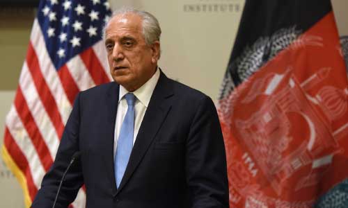 US Peace Envoy  Khalilzad in Kabul