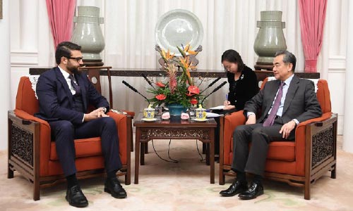 Chinese State Councilor  Meets Afghan President’s  National Security Adviser