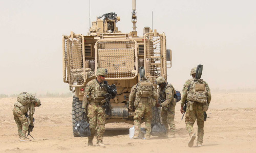 NATO: US Army Vehicle Hit by  Roadside Bomb in Afghanistan
