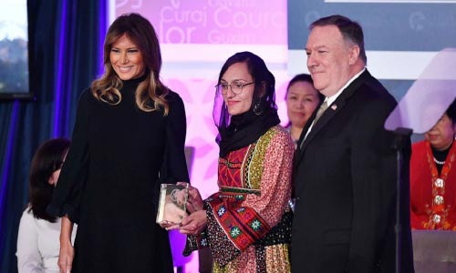 Afghan Mayor Receives International Women of Courage Award from US