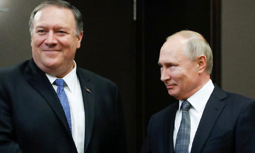 Putin, Pompeo Talked  Afghanistan During a Meeting