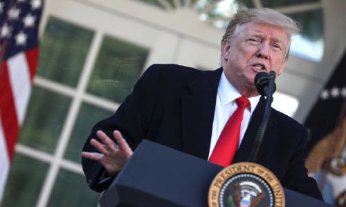 Trump Climbs Down in Wall Row,  Congress Passes Bill Ending Shutdown