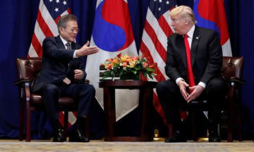 South Korea’s Moon to Meet Trump  over Stalled North Korea Talks