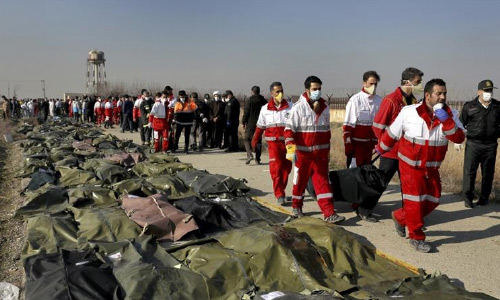 Ukrainian Interior Ministry Expects Iran Identify Plane Crash Victims’ Bodies, Return Them to Kyiv