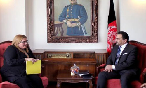 US Diplomat, Zaman Discuss  Afghan Negotiating Team