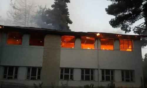Historical Takhar  School Gutted in Blaze