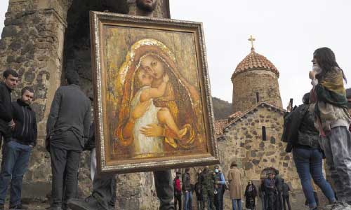 Azerbaijan vows to protect Christian churches as many flee