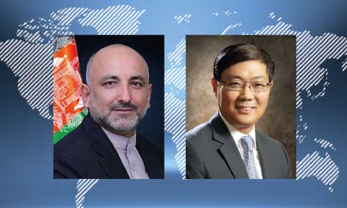 Atmar, Chinese Envoy Discuss Peace  Process, Economic Cooperation