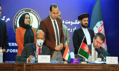 India Signs MoUs Worth $2.6 Million for Construction Projects in Afghanistan