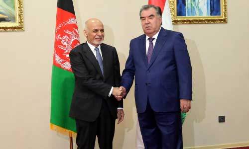 Afghan, Tajik Presidents Discuss Ways to Improve Bilateral Relations