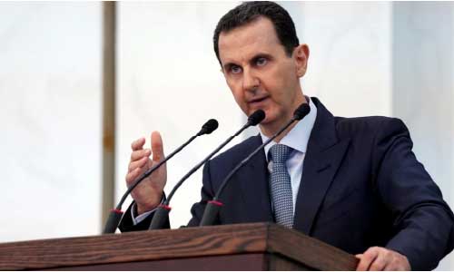 Syria’s Assad says U.S. pressure, sanctions  obstructing return of refugees