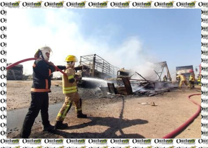 More Than 1,000 Trucks Damaged in  Islam Qala Fire: Officials