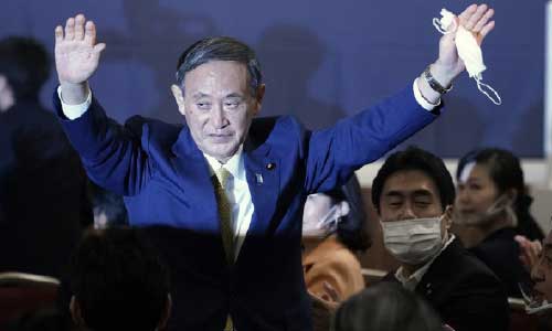Yoshihide Suga picked by Japan’s governing party to succeed Shinzo Abe
