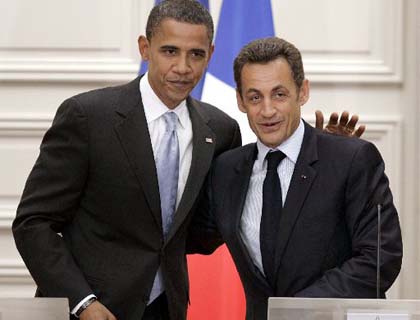 Obama, Sarkozy Highlight Consensus on N. Africa, Mideast Issue 