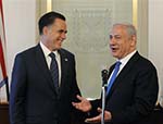 Romney Discusses Iran Threat on Israel Visit